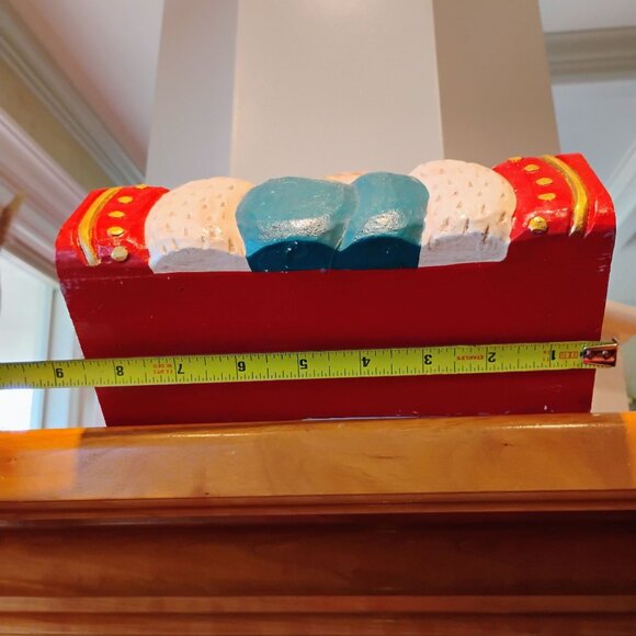 Vtg Midwest of Cannon Falls Santa Claus Letter Box Card Holder Wall Hanging - Picture 5 of 5